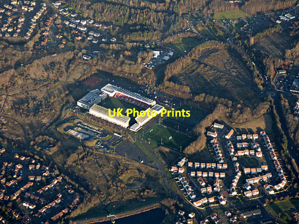 Photo 6"x4" Broadwood Stadium from the air Blackwood\/NS7274 c2017