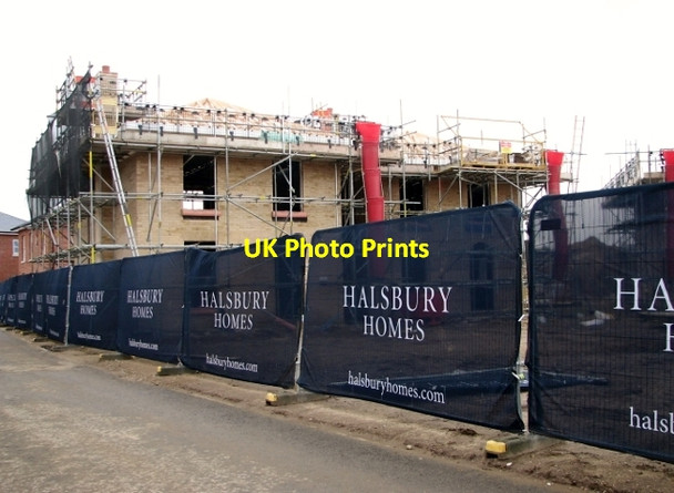 Photo 6"x4" Houses under construction in Oak Avenue Loddon c2018