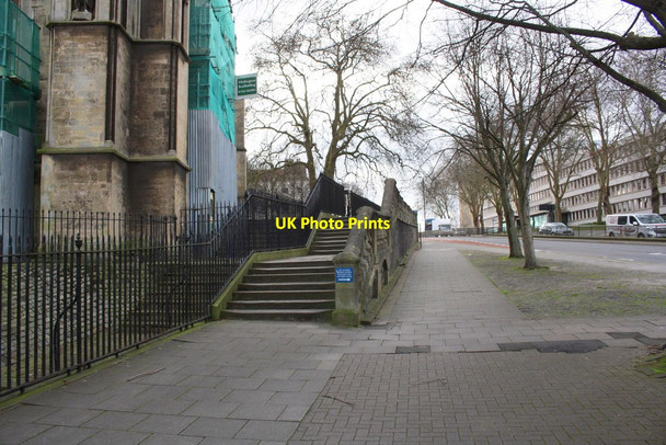 Photo 6"x4" Steps to St Mary Redcliffe church from Redcliff Hill Barton Hill\/ST6072 c2018