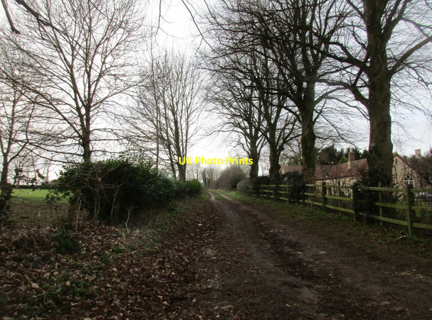 Photo 6"x4" Farm track near Harrowby Hall Grantham c2018