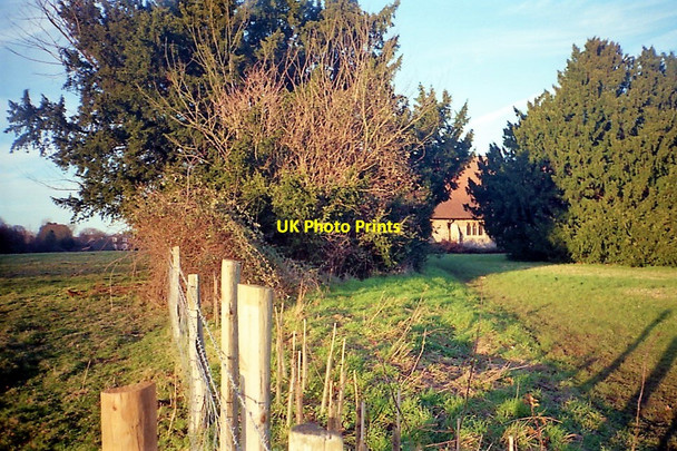 Photo 6"x4" Beenham Church Beenham Stocks c2000