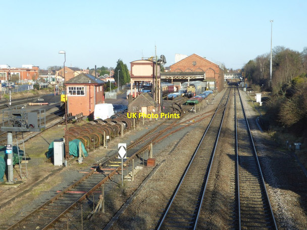 Photo 6"x4" Railway approaching Kidderminster station Kidderminster c2018