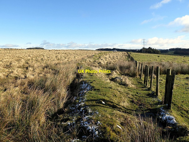 Photo 6"x4" Old and new boundaries above Greyside Dene Newbrough c2018