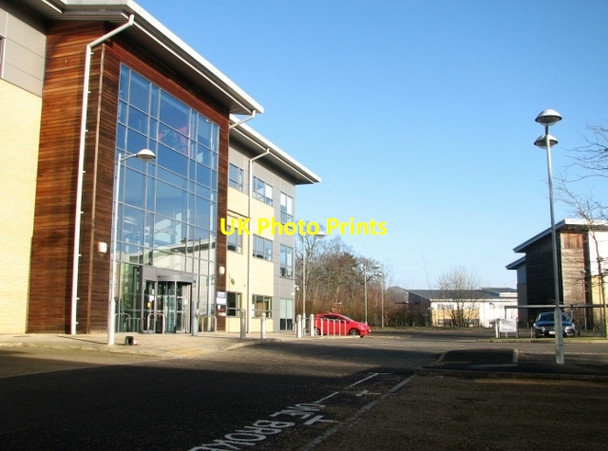 Photo 6"x4" Car park and offices on the Broadland Business Park Postwick c2018