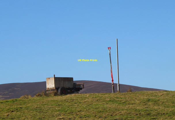 Photo 6"x4" Warning signals, Castlelaw Firing Range Woodhouselee c2018