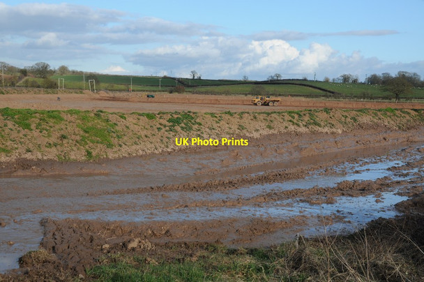 Photo 6"x4" Gravel extraction site, Ryall Court Farm Church End\/SO8341 c2018