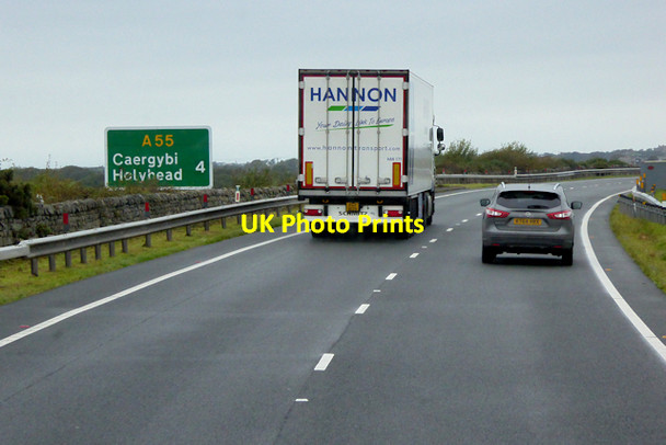 Photo 6"x4" North Wales Expressway, 4 Miles to Holyhead Caergeiliog c2017