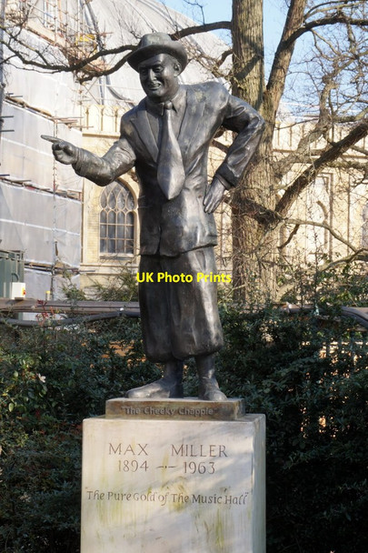 Photo 6"x4" Max Miller statue, Brighton Brighton\/TQ3106 c2018