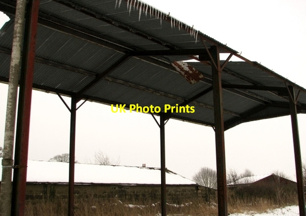 Photo 6"x4" Icicles on an open farm shed Surlingham c2018