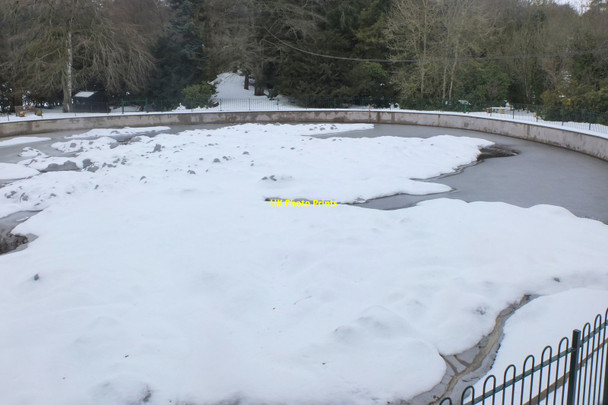 Photo 6"x4" Scotland under snow, Barony Castle Hotel Eddleston c2018