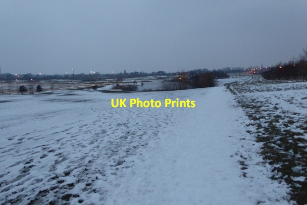 Photo 6"x4" Path leading towards the wildlife pond Heslington c2018