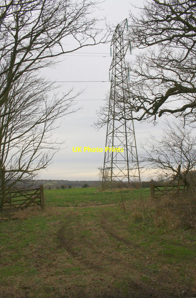 Photo 6"x4" Gateway and pylon viewed from path in Wytham Park Wytham c2018