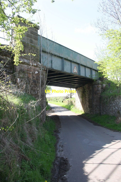 Photo 6"x4" Bridge SAC250 taking Settle-Carlisle line over rural road Brampton\/NY6723 c2015