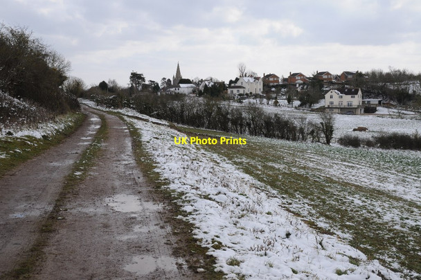 Photo 6"x4" Snowy bridleway Longdon\/SO8336 c2018