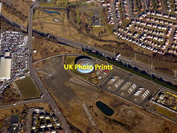 Photo 6"x4" Provan gas works from the air Germiston c2018
