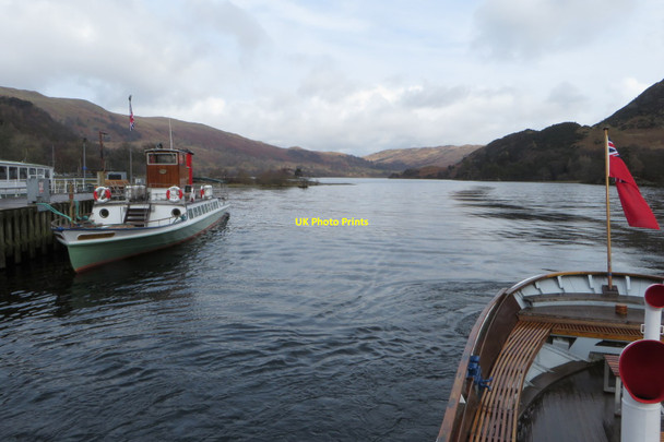 Photo 6"x4" Lady of the Lake moored at Glenridding pier Patterdale c2018