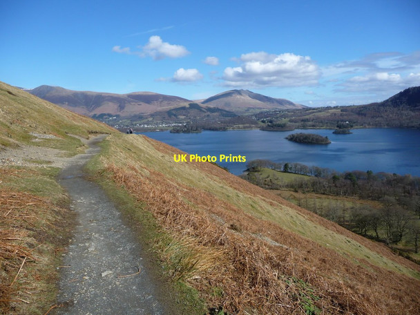 Photo 6"x4" Bridleway above Brandelhow Park Newlands\/NY2320 c2018