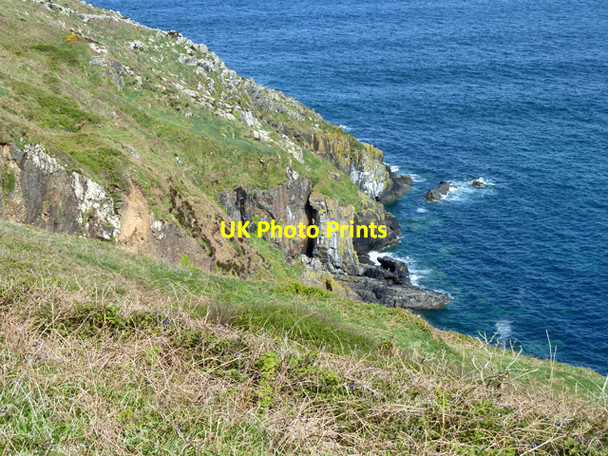 Photo 6"x4" Cliff west of Brea Cove Trevalgan c2013