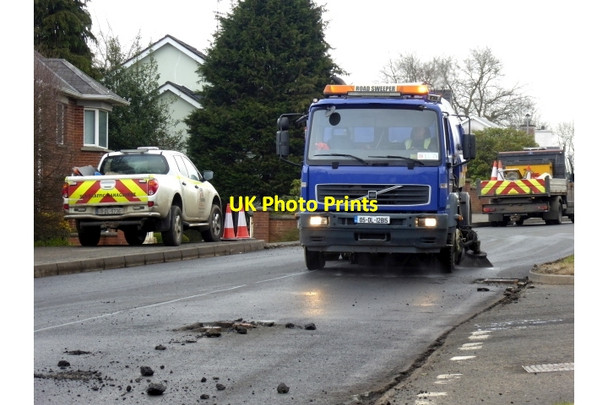 Photo 6"x4" Road works, Hospital Road, Omagh - 18 Omagh c2018