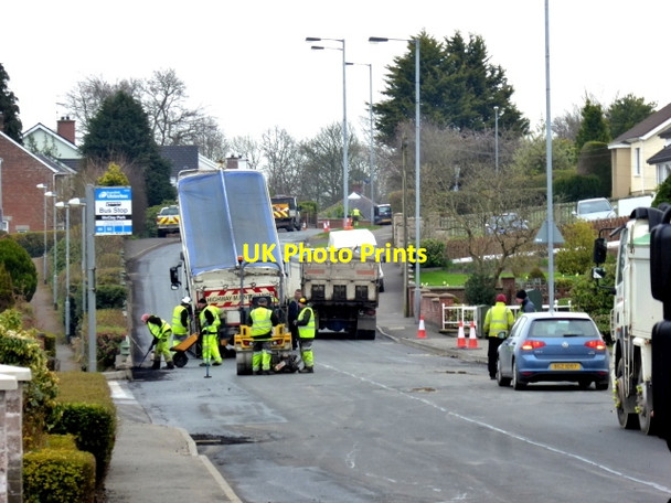 Photo 6"x4" Road works, Hospital Road, Omagh - 28 Omagh c2018