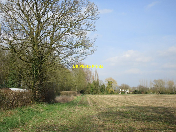 Photo 6"x4" Stubble field and Manor Farm Spittal\/SE7652 c2018