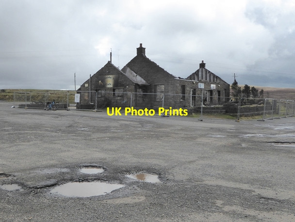 Photo 6"x4" Hartside Top Cafe after the fire Gamblesby Fell c2018