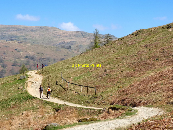 Photo 6"x4" Path to Rydal Caves Ambleside c2018