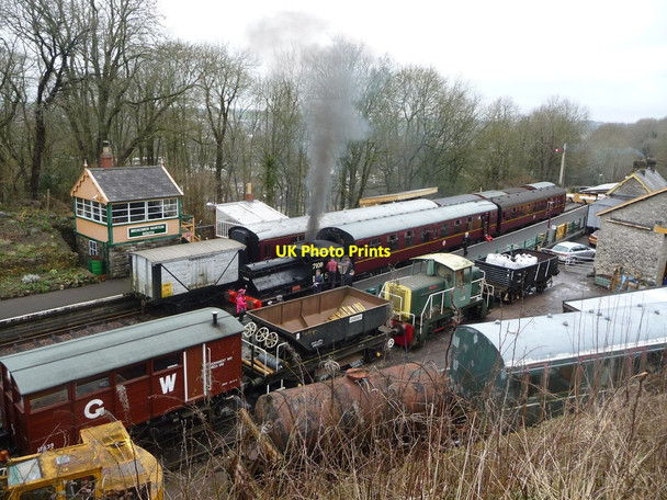 Photo 6"x4" A busy time at Midsomer Norton South Station Midsomer Norton c2018