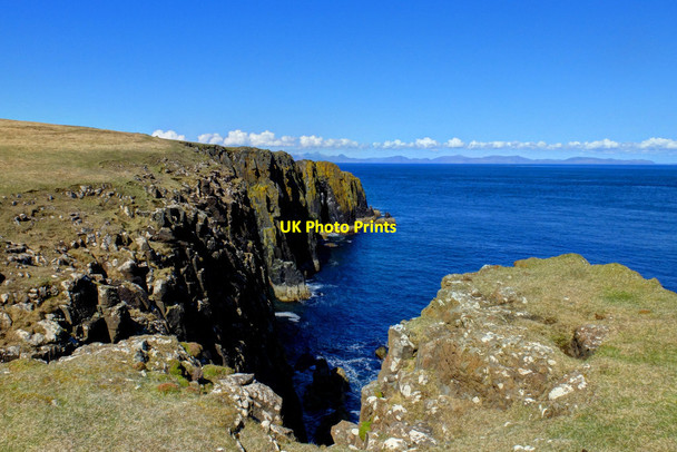 Photo 6"x4" Cliffs on the east side of Hunish Duntulm c2018