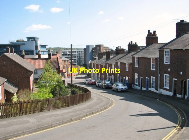 Photo 6"x4" Terraced housing at the lower end of Carrow Hill Norwich c2018