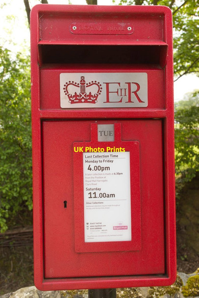 Photo 6"x4" Elizabeth II postbox, Kettlesing Bottom Kettlesing Bottom c2018
