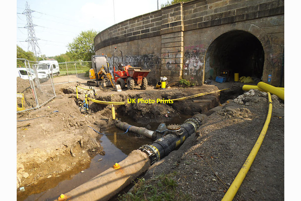 Photo 6"x4" Gas utility works by the canal Sandford\/SE2535 c2018