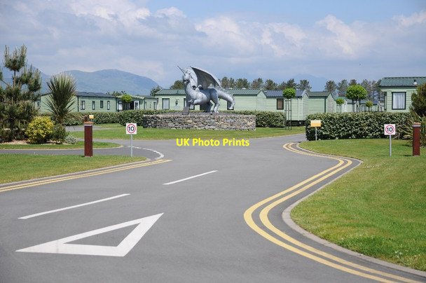Photo 6"x4" Entrance to Castle View Holiday Park Harlech c2018
