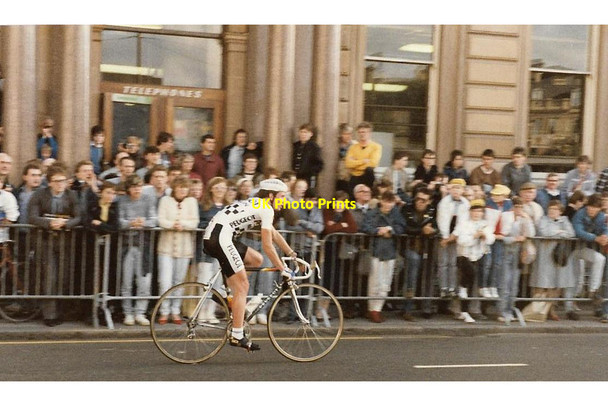 Photo 6"x4" Robert Millar in Kellogs Start race in Glasgow Glasgow c1985