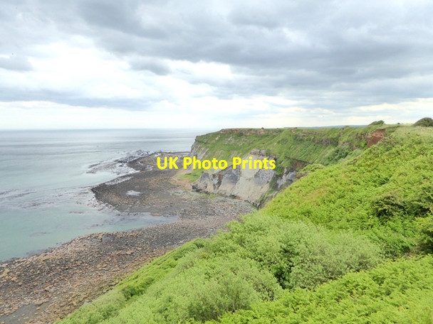Photo 6"x4" Ovalgate Cliff and Tellgreen Hill Goldsborough\/NZ8314 c2018