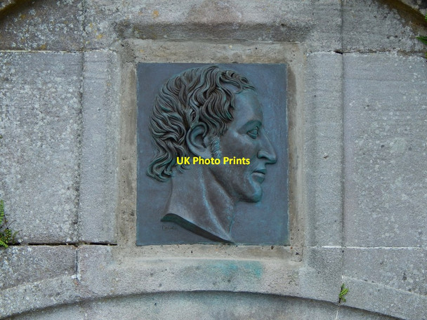 Photo 6"x4" John Galt Memorial Fountain: detail Greenock\/NS2776 c2018