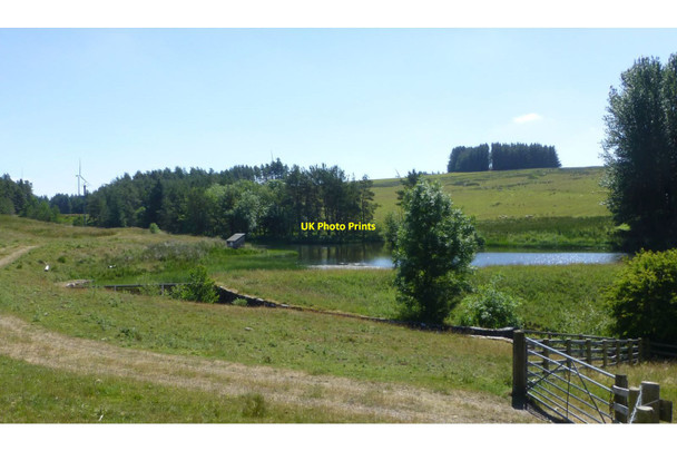 Photo 6"x4" Fishing pond at Linnheads East Woodburn c2018