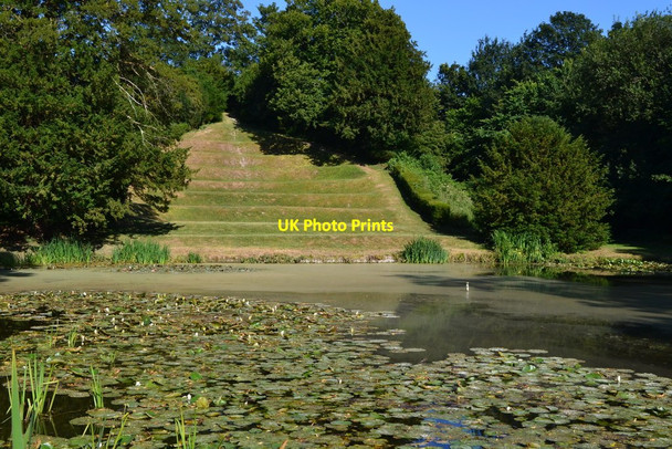 Photo 6"x4" Lily pond and amphitheatre at The Moot, Downton Downton\/SU1821 c2018