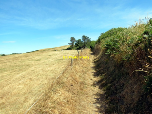 Photo 6"x4" Llwybr wrth ymyl cwrs golf \/ Path adjoining golf course Aberystwyth c2018