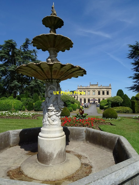 Photo 6"x4" Fountain in Brodsworth Hall Gardens Brodsworth c2018
