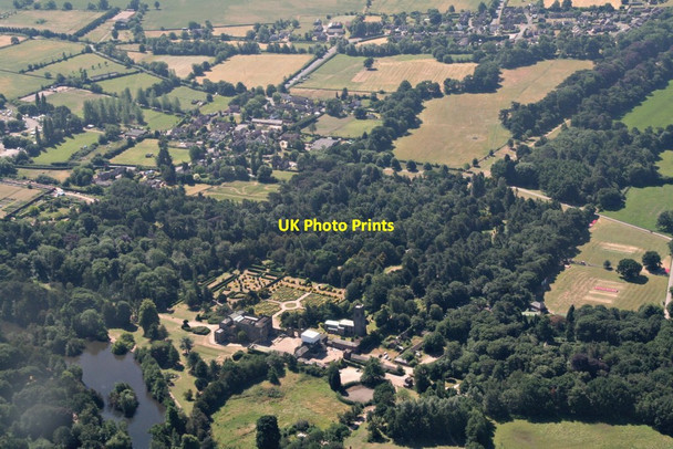 Photo 6"x4" Formal gardens , Elvaston Castle: aerial 2018 Elvaston c2018