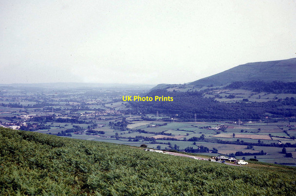 Photo 6"x4" Looking down on the parking area on Sugar Loaf Mountain Glangrwyney c1968