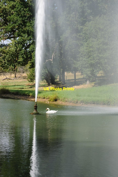 Photo 6"x4" Fountain in the grounds of Stanway House Stanway\/SP0632 c2018