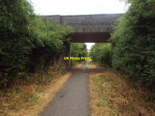 Photo 6"x4" Bridge over Brampton Valley Way near Brixworth Brixworth c2018