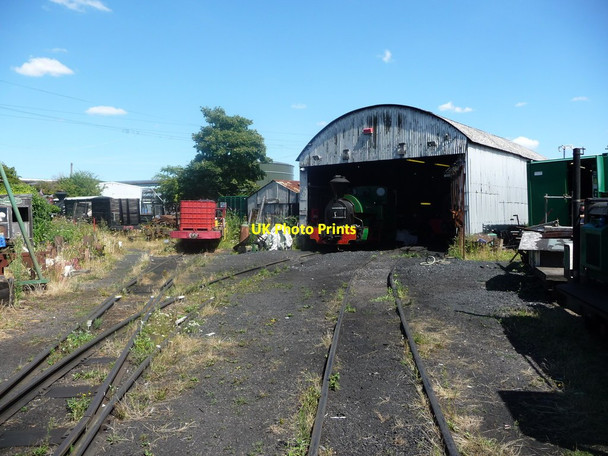 Photo 6"x4" Locomotive shed, Sittingbourne and Kemsley Light Railway Tonge Corner c2018