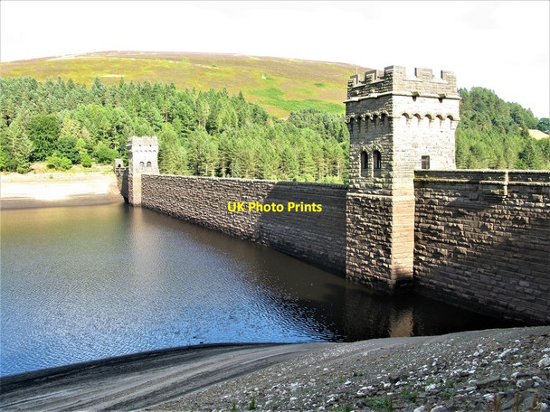 Photo 6"x4" Derwent Dam, Derwent Reservoir, Upper Derwent Valley Edale End c2018