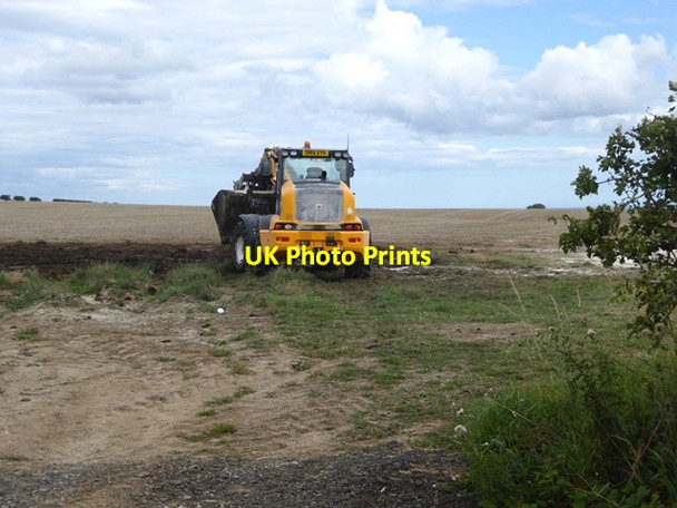 Photo 6"x4" Bulldozer in field Bilton\/NU2210 c2018
