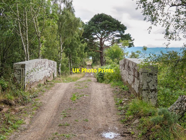 Photo 6"x4" Track over the former Black Isle Railway Drynie Park c2018