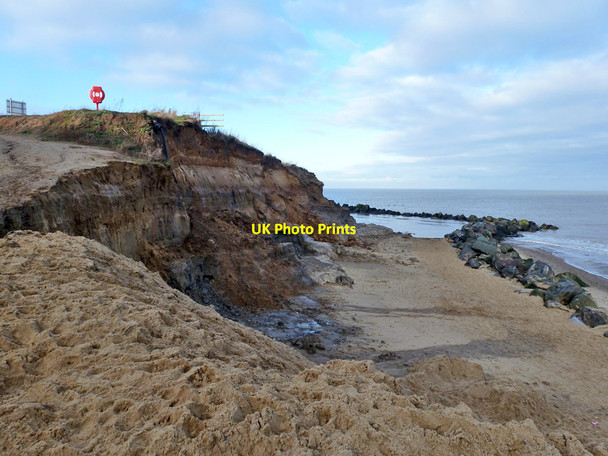 Photo 6"x4" Eroded cliff, Happisburgh, 2013 Happisburgh c2013