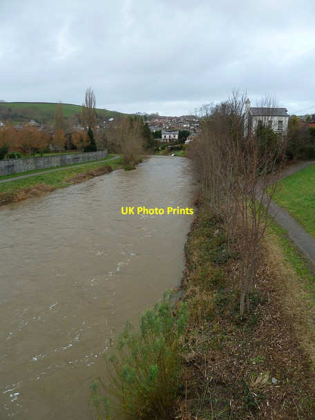 Photo 6"x4" Severnside from the Ha'penny Bridge Newtown\/Y Drenewydd c2013